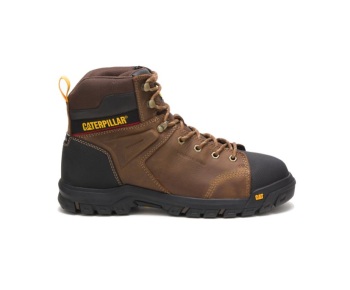 Caterpillar Kängor Sverige - Wellspring Waterproof Metatarsal Guard Steel Toe Arbetsskor Herr Bruna EJV-620195